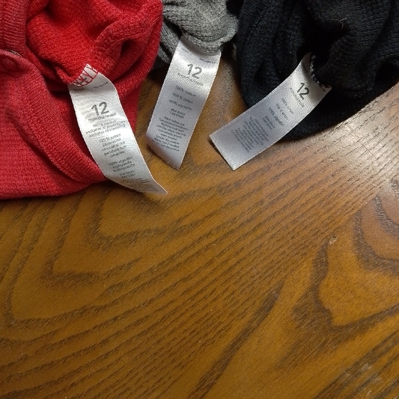 Carter's Red and Gray Penguin Long Sleeve Onesie - Picture 2 of 5